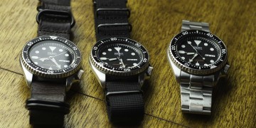 Seiko SKX007 Strap Comparison - leather, black NATO, oyster bracelet