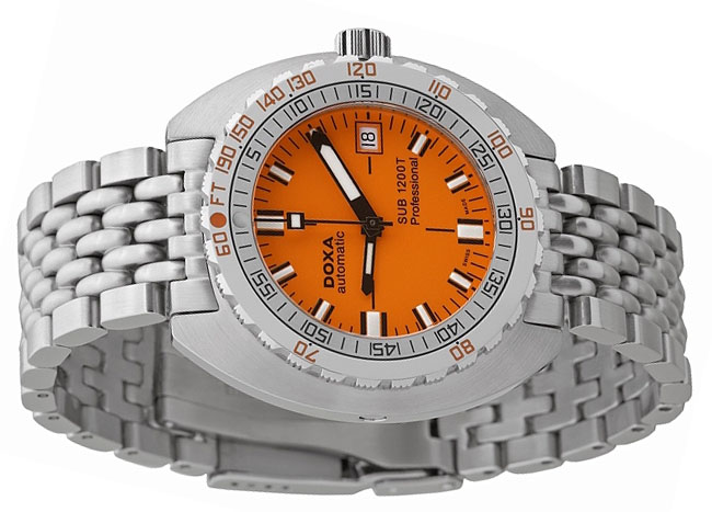 seiko orange face dive watch