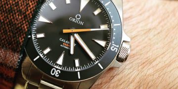 Orion Calamity Diver Black Bracelet Wrist Shot