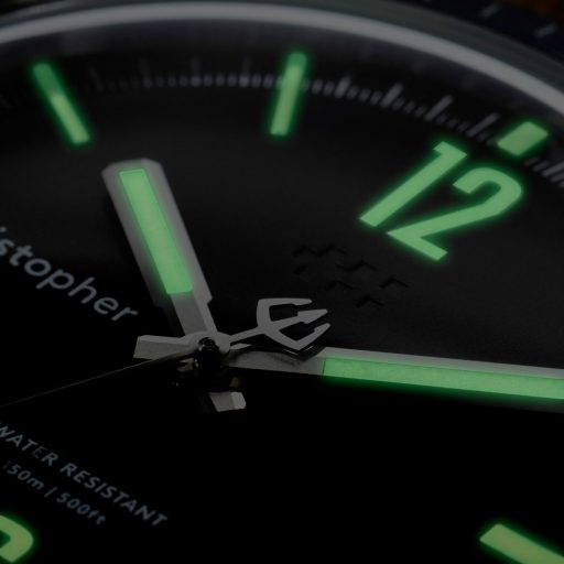 Christopher Ward Retro C65 Trident Diver dial lume