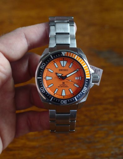 Seiko SRPC07 Orange Samurai Review - The dial