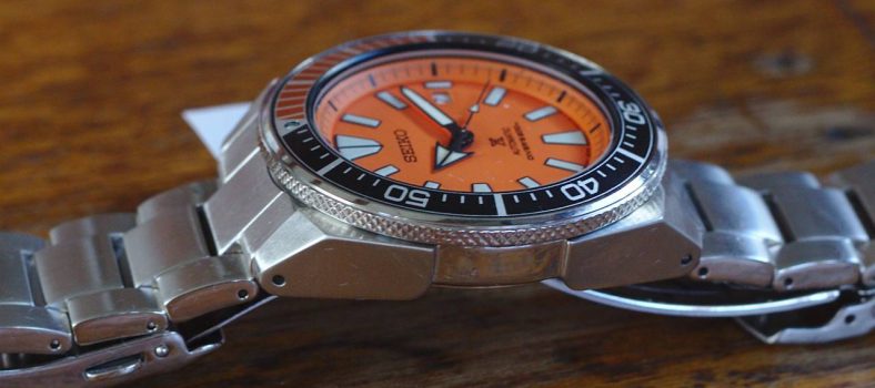 Seiko Orange Samurai Review - Left Side