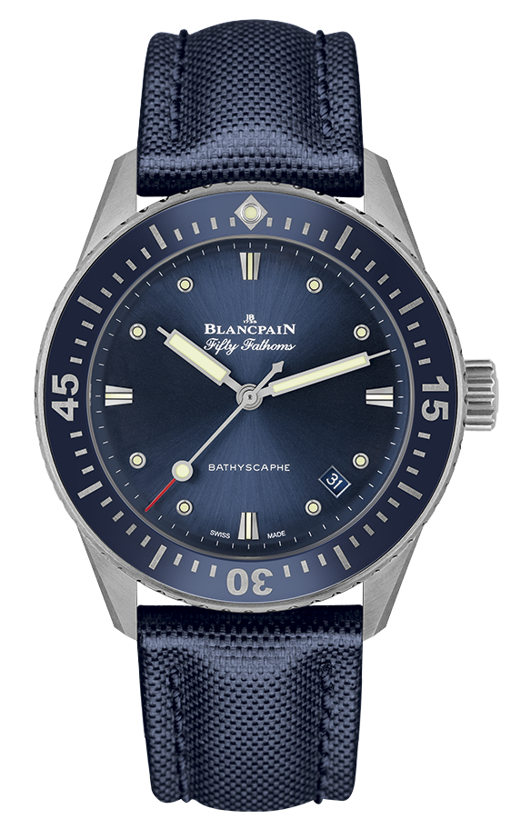 Best Ladies Dive Watches - Blancpain Fifty Fathoms Bathyscaphe Blue