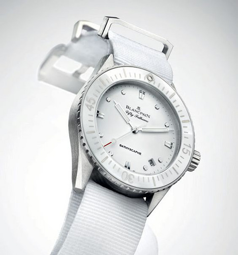 Blancpain Fifty Fathoms Bathyscaphe White Lady