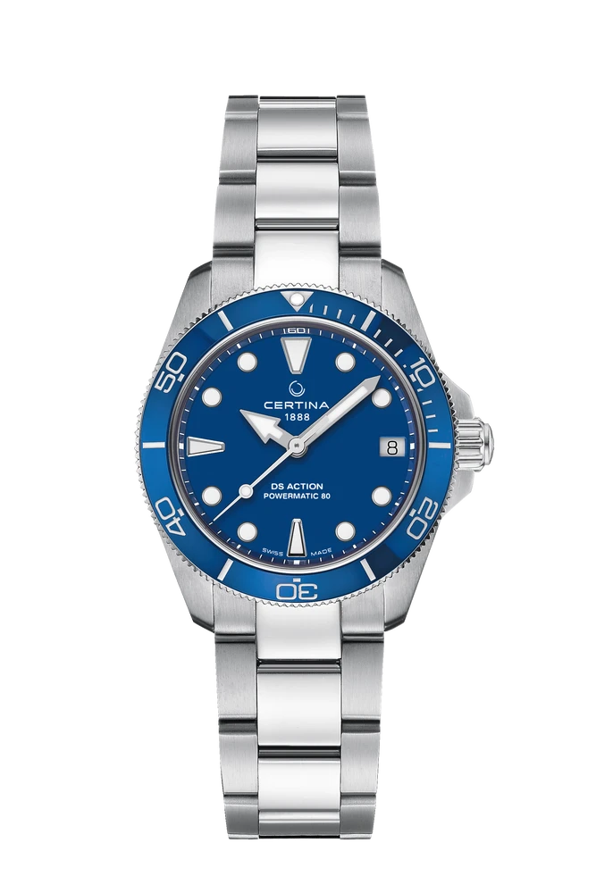 Stock photo of the Certina DS Action 34.5mm in blue